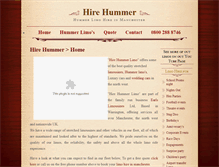 Tablet Screenshot of hirehummer.co.uk